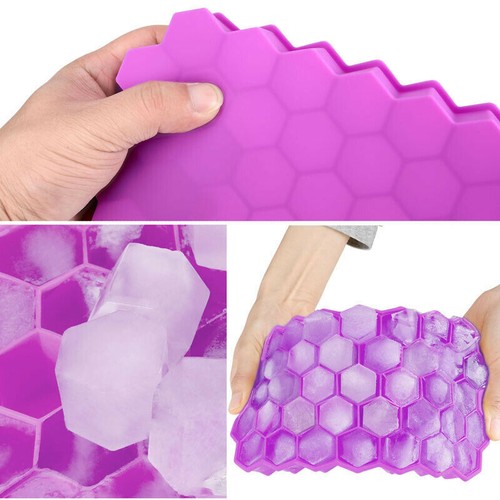 Cubo para hacer cubitos de hielo de silicona bandeja cuadrada moldes barra whisky cócteles cocina EE. UU. - Imagen 7 de 19