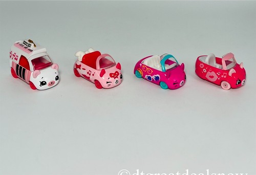 Shopkins süße Druckgussautos Menge 4 Elchspielzeug mehrfarbig Metall keine Fahrer