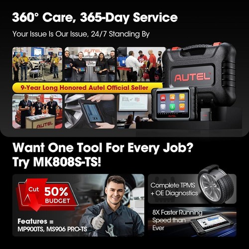2025 Autel MaxiCOM MK808S-TS as MX808S-TS TPMS Programming OBD2 Diagnostic Tool - Picture 10 of 16