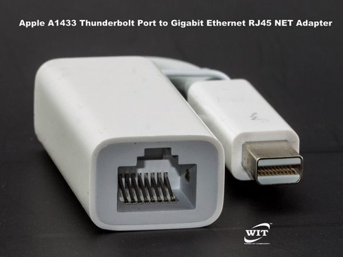 Genuine Apple A1433 EMC 2590 Thunderbolt to RJ45 Port Gigabit Ethernet Adapter - Afbeelding 2 van 3