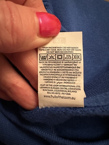 BNWOTs Fruit Of The Loom Men’s Phillips Christmas Blue Jumper Size XL Reindeer - Picture 6 of 7