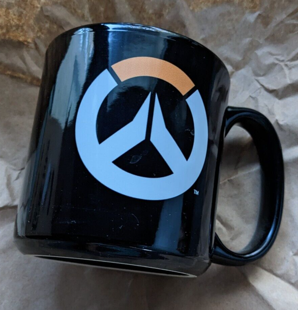 OVERWATCH Mug OW Logo on black mug Blizzard Entertainment OVERWATCH Mug OW Logo on black mug Blizzard Entertainment