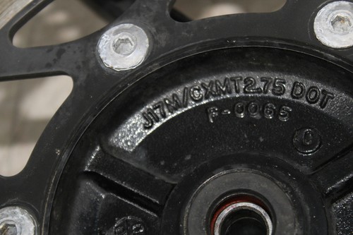 08-12 KAWASAKI NINJA 250 EX250R FRONT WHEEL RIM (SEE DESCP) - Picture 15 of 15