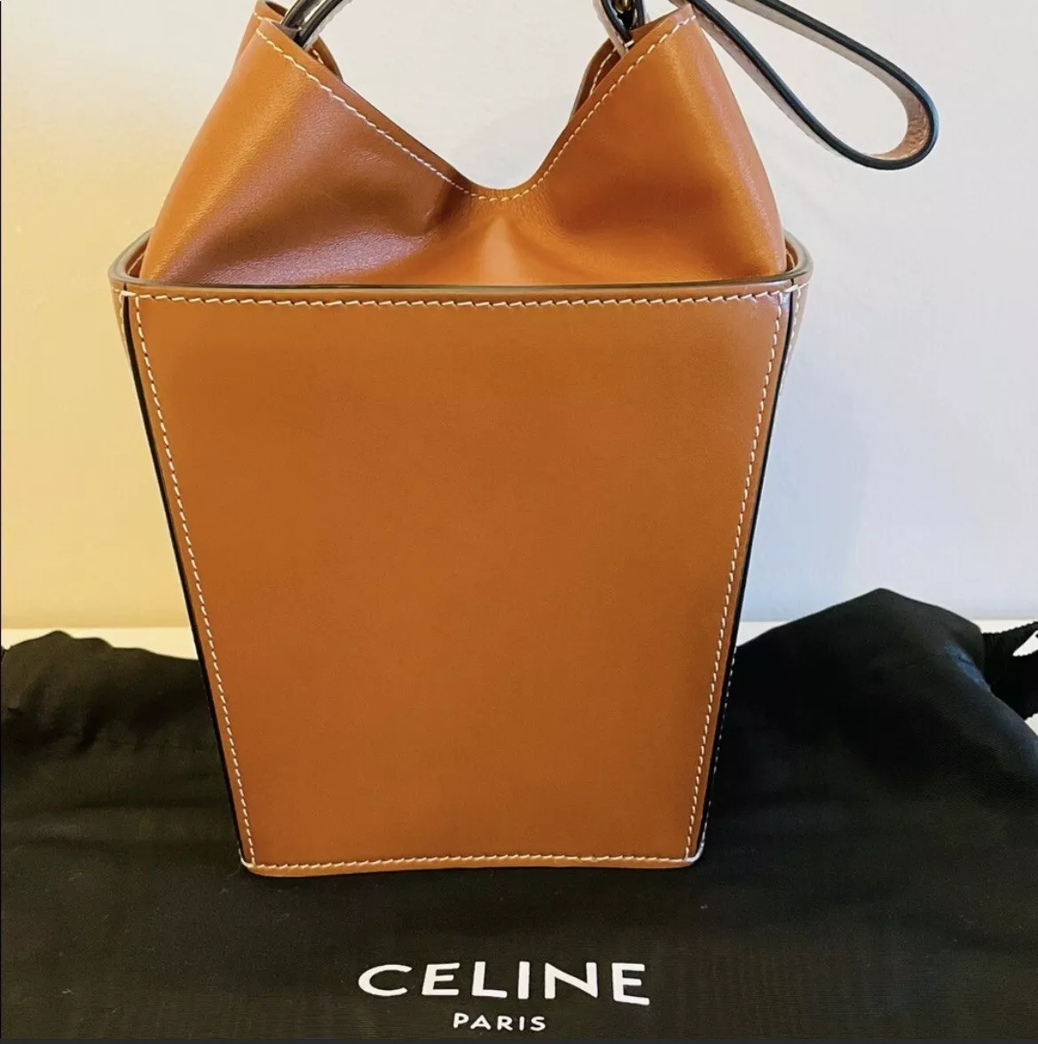 Celine Strap Box In Smooth Calfskin Tan Bag Retail 1800 eBay