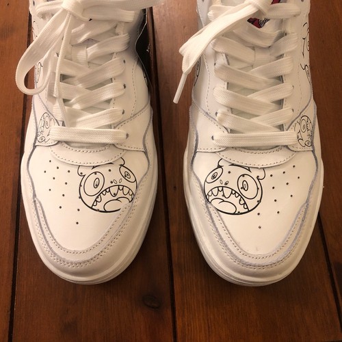 Skechers x Vexx Gasp Street Koopa Volley Artist Sneakers Unisex White Leather - Picture 5 of 15
