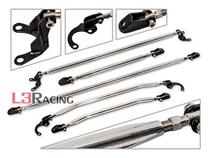 Strut-Tie-C-Pillar-Bar-5pc-Combo-For-88-91-Honda-Civic-CRX-All-Model-Chassis