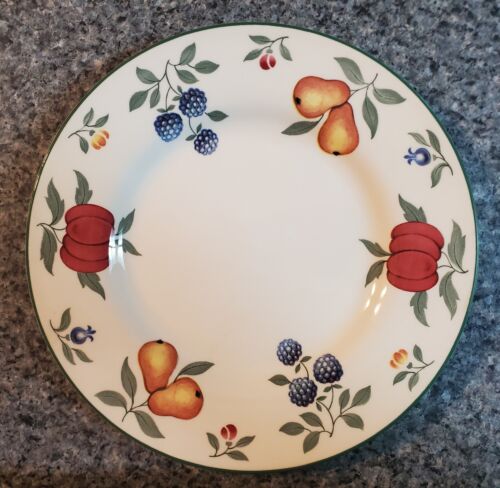 Set of 5 Royal Stafford TOSCANA Lunch Plates 8 1/4" England fruit design RETIRED - Picture 3 of 5