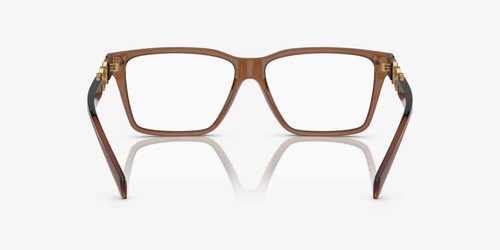 New VERSACE VE3335 5028 Transparent Brown/Demo Lenses 54mm Authentic Eyeglasses - Picture 4 of 5