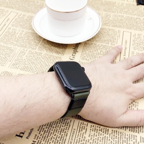 For Apple Watch Band Series 10 9 8 7 6 5 Leather Nylon Braided Strap 38mm-49mm - Picture 5 of 14
