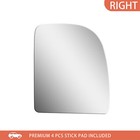 Upper Towing Mirror Glass for Ford E-150 E-250 E-350 E-450 Passenger Right Side