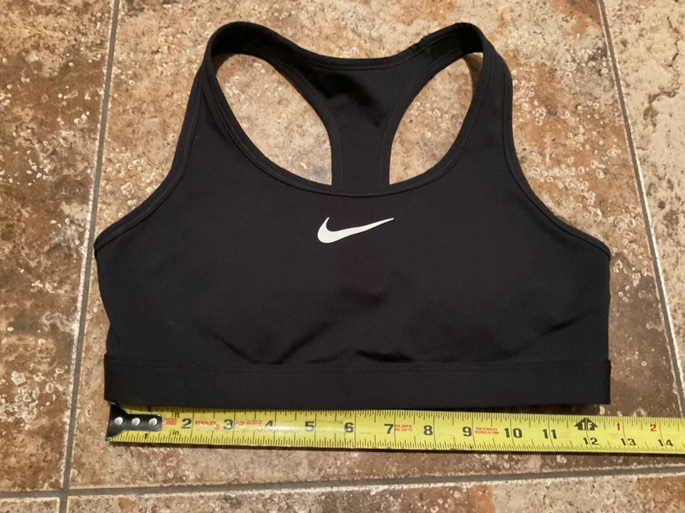 NIKE DRI FIT BLACK SPORTS BRA ( SIZE S) - Image 2 of 4