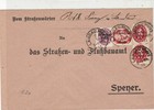 Germany 1922 LandauPlalz  Multiple Cancel & official Stamps Cover ref 22946
