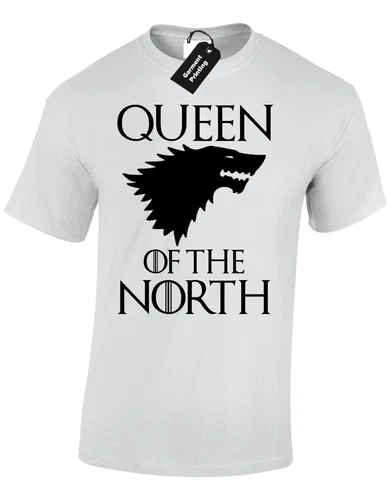 Queen Of The North Game King Snow Stark Thrones Unisex T-Shirt - Picture 11 of 11