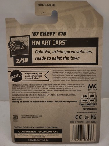 Hot Wheels 3pk Lay Lowrider, 67 Chevy, Custom 72 Chevy Luv. New - Picture 7 of 8