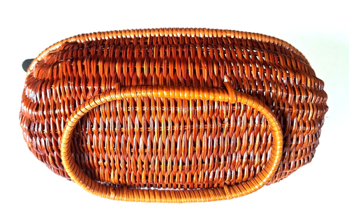 Wicker Egg Basket Chicken Farmhouse Decor 10” Brown - Picture 10 of 10