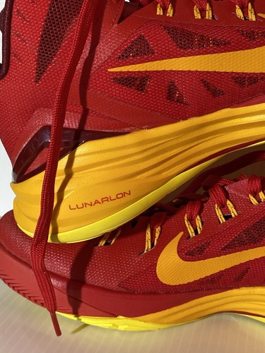 Nike Hyperdunk 2014 653640 676 Size 8 University Red/Gold New In Box Box Damaged - Picture 5 of 24