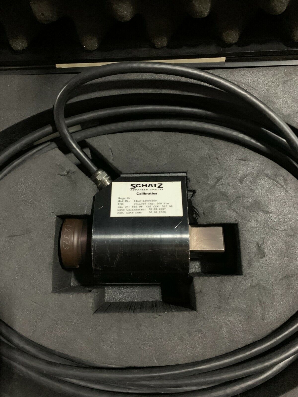 Schatz Torque Calibrator Calibration Sensor Inducer Dallas Mall Sale 50 5413-1200