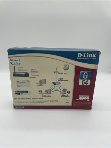 D-Link 4-Port Ethernet Broadband Router DI-604 Cable/DSL XBOX Compatible - Picture 3 of 4