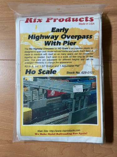 752 - Lot of 3 - HO Rix Highway Overpass Kits #628-0102 x1, 628-0106 x2 - Picture 3 of 6