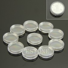 Coin Storage Box 18mm Storage for Case 10Pcs with SealingTransparent Lid Supplie