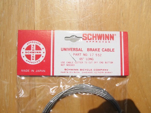 Two(2) Pack Brake Cable Bundle- Schwinn Chicago OEM Road Mountain Inner Wire 65" - Picture 2 of 6