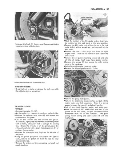 KAWASAKI Workshop Manual KD80 KD80M 1986 1987 & 1988 Service & Repair - Picture 3 of 4