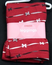 NWT 2008 Gymboree Holiday Friends Bow Leggings sz 2T Red Ribbon Cute Comfort