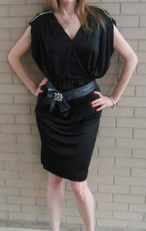 Vestido Griego Años 70 80 Vintage LILLIE RUBIN Diseñador Alta Costura DIOSA SEXY XS/S Foto 4 de 4