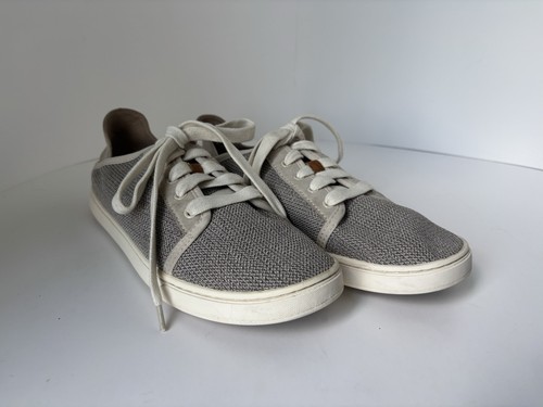 Olukai Pehuea Li Tapa Wildleder Mesh Slipper Turnschuhe Damengröße 9,5 ohne Einlegesohlen