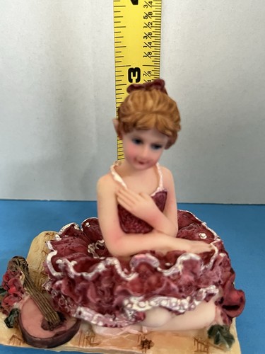 Vintage Small 3in Porcelain Pink Ballerina Figurine - Picture 3 of 3