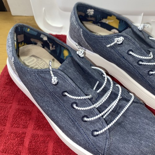 Hey Dude Men’s Size 10 Cody M Craft Navy Shoes- Slip On Style - Picture 3 of 11