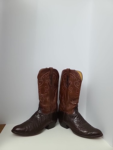 Vintage ~ T O Stanley 595 Cats Paw Alligator/Cainan ? Boot Size 11~ Men women?