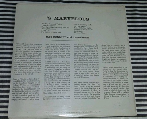 NEW Ray Conniff & His Orchestra 'S Marvelous Vinyl LP Limited Edition SEALED - Picture 2 of 2