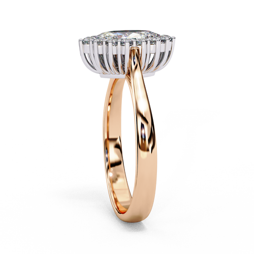0.50 CT Lab Grown Diamond Ring for Women – Certified Marquise Cut 14K Gold - Picture 6 of 14