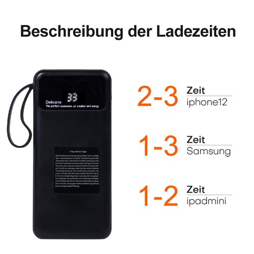 9000000mAh Powerbank Zewnętrzna bateria Ładowarka Dodatkowa bateria USB-C do wszystkich telefonów komórkowych - Zdjęcie 8 z 13