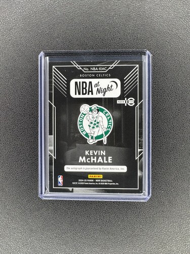 2024-25 Panini Noir Kevin Mchale NBA At Night Signatures Holo Green Auto /49 - Picture 2 of 2