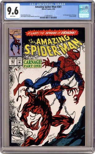 Amazing Spider-Man #361A 1st Printing CGC 9.6 1992 3738970014 1st Carnage
