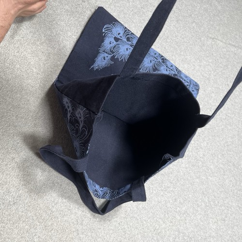 Stolz und Vorurteil Beuteltasche plus Geldbörse vergriffen Pfau Baumwolle Canvas - Bild 10 von 11