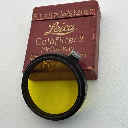 Leitz Leica A36 FIGAM Yellow Filter w/ box - Picture 2 of 5