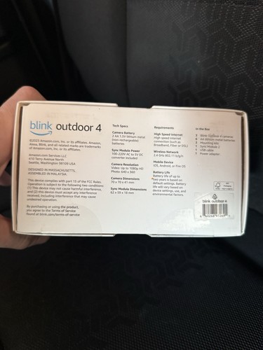 Blink Outdoor 4th Gen Battery-Powered Smart Security Camera System 3-Pack NEW - Picture 6 of 6