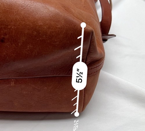 Madewell Lafayette borsa a secchiello in pelle borsa a tracolla marrone invecchiata - Foto 4 di 13