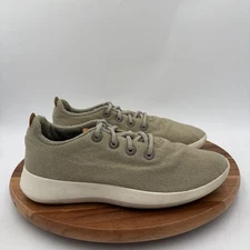 Size 10 Allbirds Mens Wool Runner Mizzle Greenish Beige Mens Running Shoes