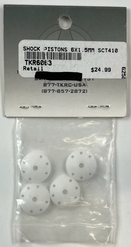 Pistones de choque cónicos CNC Tekno RC TKR6063 10,6 mm cuadrados 6x1,5 nuevos Foto 2 de 2