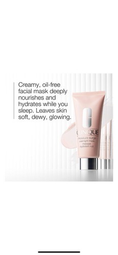 4x CLINIQUE Moisture Surge Overnight Mask 0.24 oz Each NIB w/Caffeine Aloe Shea+ - Picture 6 of 11