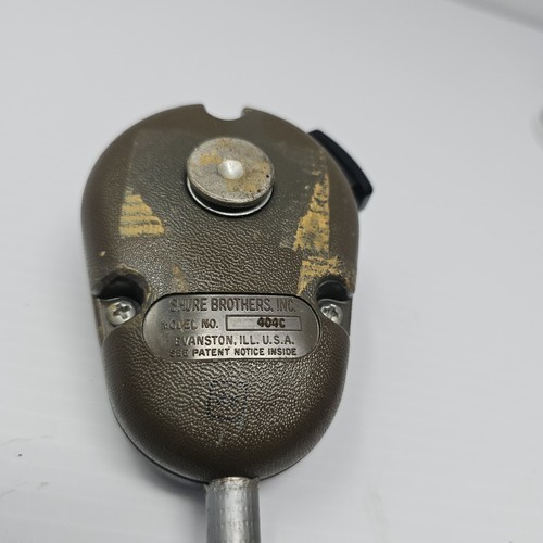 Shure Brothers 404C Hand Mic for Ham Radio Shure 99B86 Element Untested - Photo 4/12