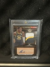 2022-23 Panini Obsidian Bennedict Mathurin /35 Orange Rookie Patch Auto #201 PC 