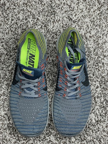2 PAIR SPECIAL Nike Free RN Flyknit Grey and Pink both Mens Sz 10us NEW - Picture 6 of 11