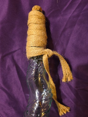Vintage Twisted Spiral Bottaro Empty Wine Bottle 16" Leaf Vine Embossed Decanter - Picture 12 of 20