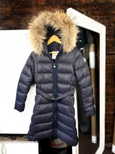 Authentic Moncler Nantes Kids Girls Down Coat With Natural Fur Hood RRP - 1.800$