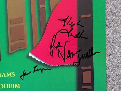 INTO THE WOODS Cast Signed Vanessa Williams Lapine McMartin Broadway Poster Card - Picture 2 of 10